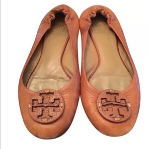 Tory Burch Royal Tan Reva flats size 7.5